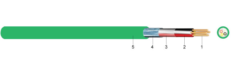 J-H(ST)Hh EIB - MSR Instalacijski kabel sa statičkim zaslonom Europski instalacijski Bus kabel bezhalogena izvedba